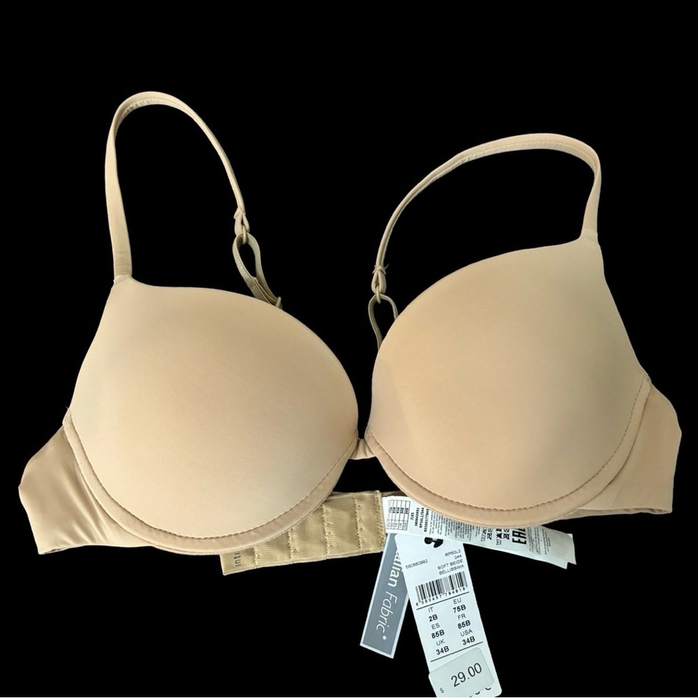 NWT Intimissimi Soft Beige Bellissima 34B Italian bra